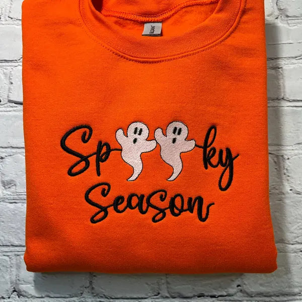 Spooky Season Embroidered Sweater