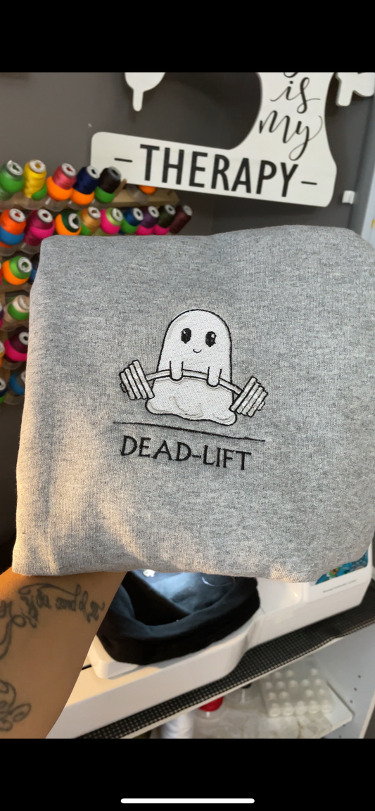 Ghost Dead Lift Halloween Sweatshirt, Ghost Sweatshirt, Gift For Halloween