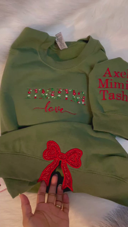 Mama Love Embroidered Sweater